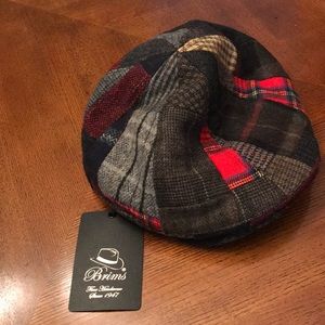 Brims multi-colored wool cap